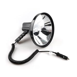 9inch 100W 8000LM HID 12V Handheld Torch 1.5KM Light Range Hunting Spot Light Work Spotlight for Camping Fishing Garage Emergency Boating Fishing Farming Patrolling