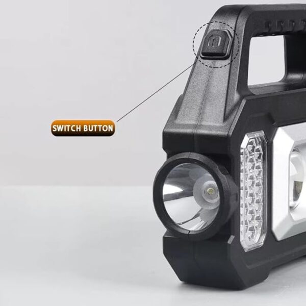 1 Pack Flashlight High Rechargeable Outdoor Spotlight LED Work Light Searchlight for Camping Emergencies Camping Lamp (SL1, One Size) - Image 3
