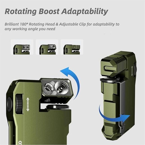 G5 EDC Flashlight, 400 Lumens Super Bright Rechargeable Mini Torch with 3 Modes, Magnetic Base, Pocket-Sized Design for Outdoor, Emergency & Daily Carry(Black) - Image 3