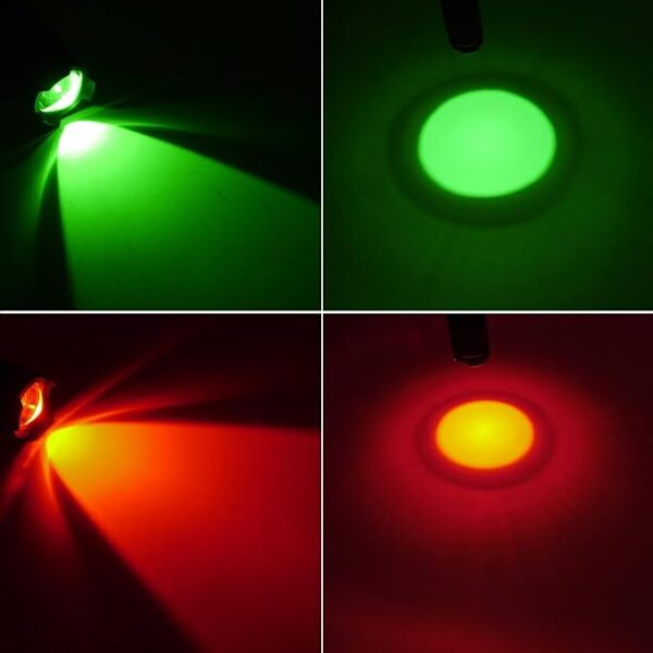 3 Pack Red Green Blue Light Bright Small Flashlights, LED Mini Flashlight High Lumens Pen Light with 3 Modes, Zoomable Torch with Clip, Flash Light for Camping,Outdoor,Emergency - Image 5