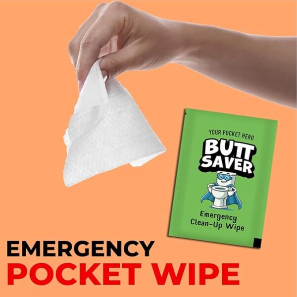 Shart Survival Set - Funny Gag Gift 2024 Boyfriend Gifts Includes Disposable Underwear, Hazmat Bag, Wet Wipe and More! Unique Stocking Suffers for Men Birthday Husband Teens Potty Humor Prank Him Fart - Image 5