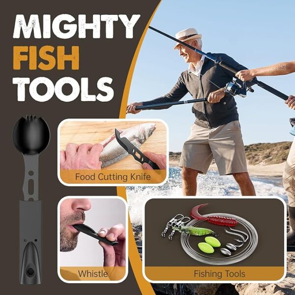 Gifts for Men Him Dad, Survival Kit and Equipment 25 Pcs, Valentines Gifts for him, Christmas Stocking Stuffers,Camping Essentials, Survival Gear, Cool Gadgets for Men - Image 4
