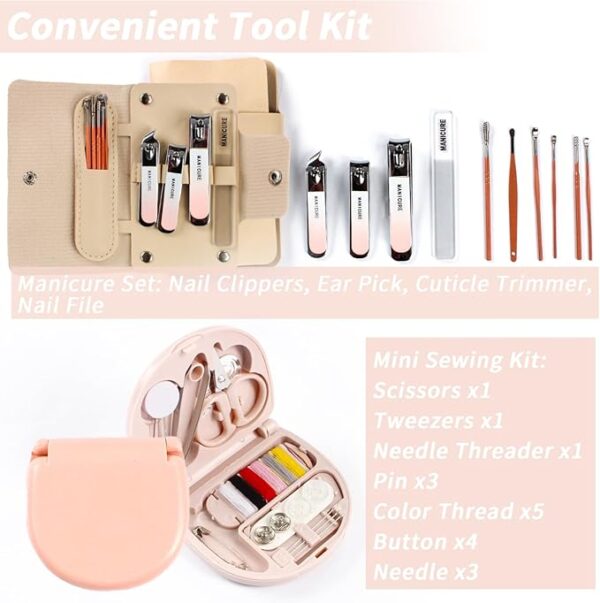 Women's Emergency Kit for Weddings - Survival Set With Makeup Bag, 36 Pc Essential Items for Brides Daily - Image 5