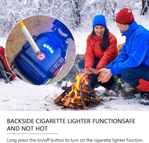 MAKDAK Cob Keychain Work Light 2PC Rechargeable EDC Keychain flashilight 7 Modes 1600Lumen high Lumen Flashlights for Emergencies Led Flashlight (Orange and Blue) - Image 5