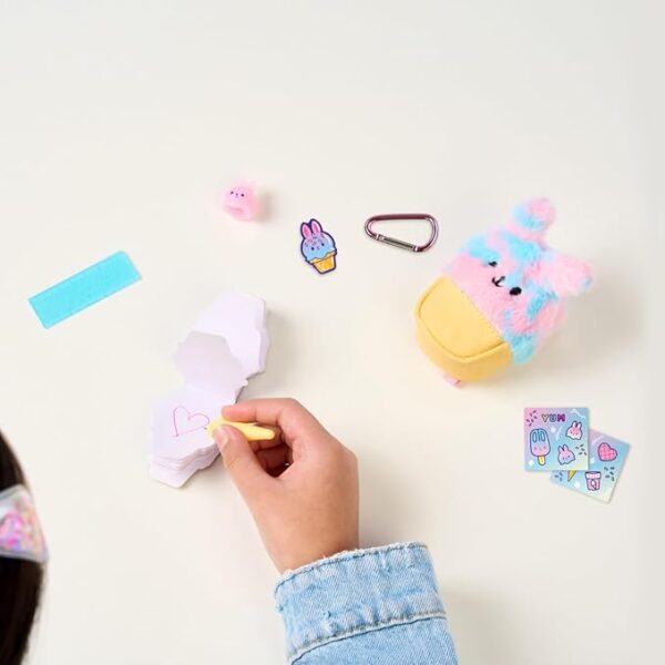 REAL LITTLES - Scented Surprise Micro Backpacks, Soft, Fluffy, Cute Food Themed Micro Backpack With 5 Scented Real Working Micro Stationery Surprises Inside, 6 To Collect - Image 5