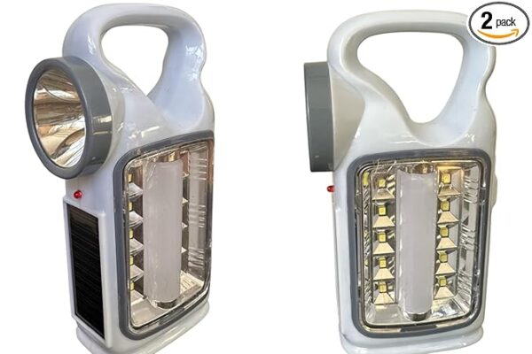 Pack of 2X Led Flashlight Emergency Flashlight USB Rechargeable, Solar, AA Battery Super Bright Tactical Flashlight with Cob Sidelight Best Small Flashlight for Camping