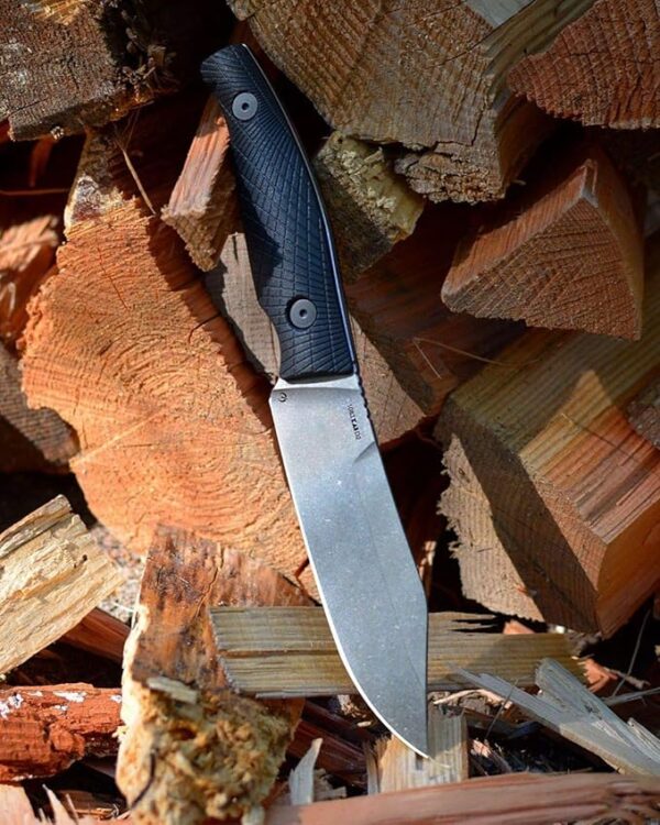 Kershaw Camp 5 Fixed Blade Knife, 4.75 Inch Blade, Full Tang (1083), Black - Image 5