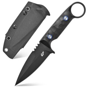 Eafengrow EF152 Fixed Blade Knife K110 Steel Blade G10 Handle Full Tang EDC Tool Knife for Outdoor Working Camping Hiking