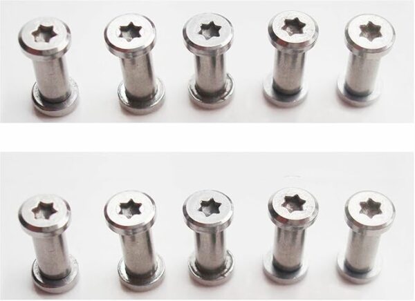 EDC Pocket Knives Handle Pivot Pin Screw, Survival Knife Rivets Folding Knife Shaft Fasteners Rivets Revision Bolts,Pack of 10 sets - Image 3