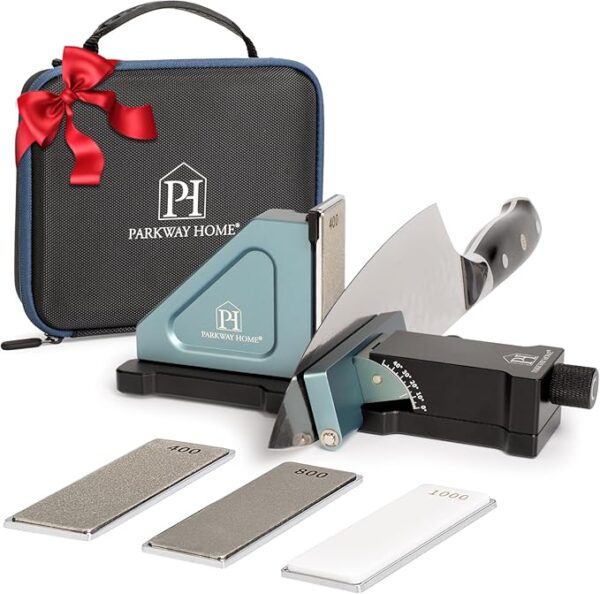 Rolling Knife Sharpener with Adjustable 10Â° to 40Â° Options and Adjustable Grinding Height, Knife Sharpener Kit, Roller Knife Sharpening System - Image 2
