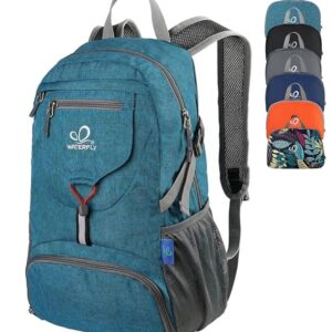 WATERFLY Small Lightweight Packable Backpack: 20l Ultra Light Foldable Travel Hiking Camping Daypack Day Pack for Man Woman