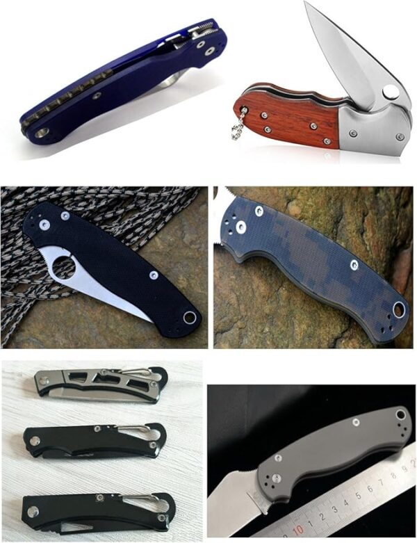 EDC Knives handle pivot pin screw,survival knife rivets pocket folding knife shaft fasteners,pack 10 sets - Image 5